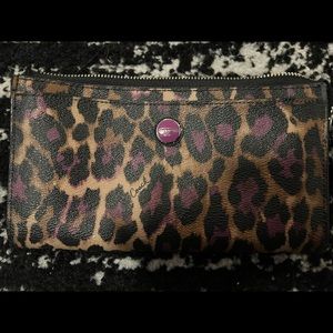 Leopard Coach Wristlet